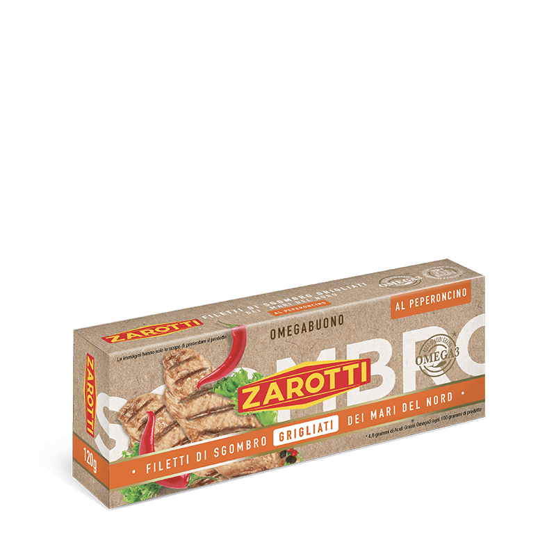 Filetti di sgombro grigliato* con peperoncino in olio delicato