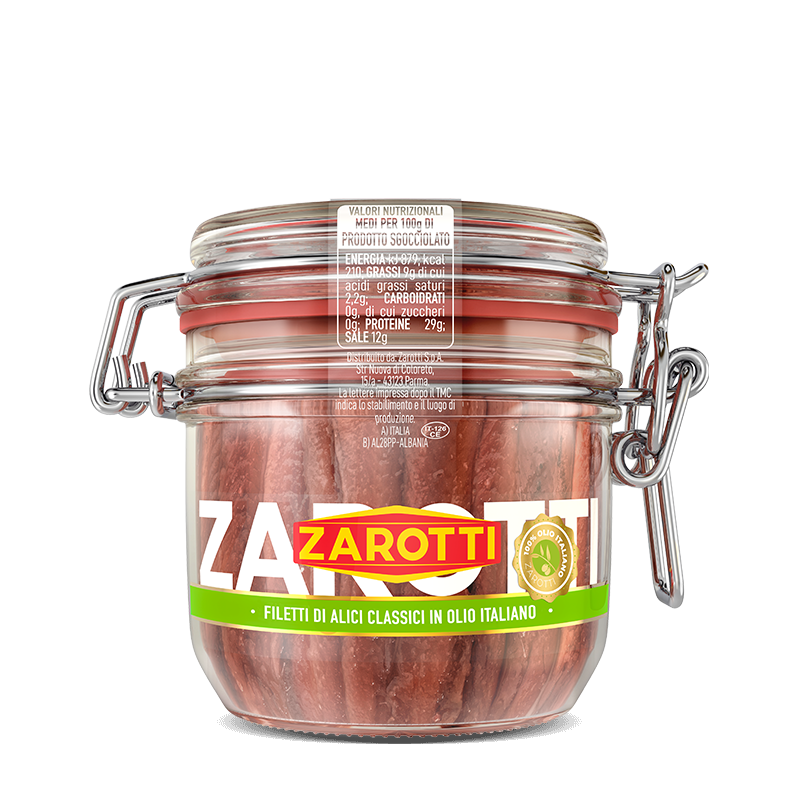 Filetti di alici in olio italiano