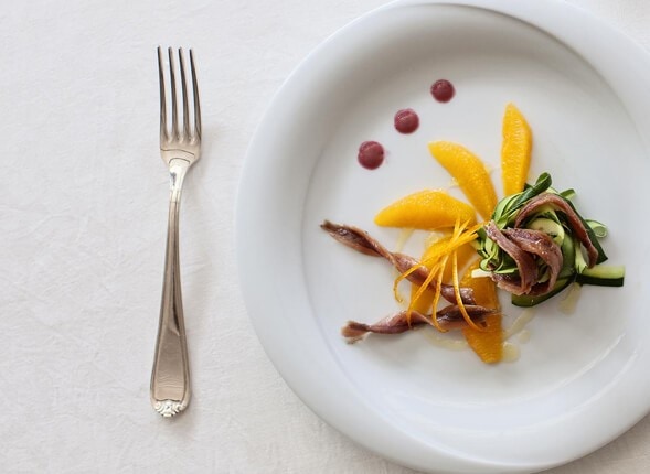 Insalata di arance, zucchine e filetti di alici Zarotti