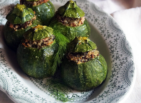 Zucchini tondi ripieni di quinoa e tonno Zarotti