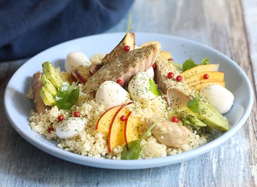 Cous Cous con filetti di sgombro grigliati