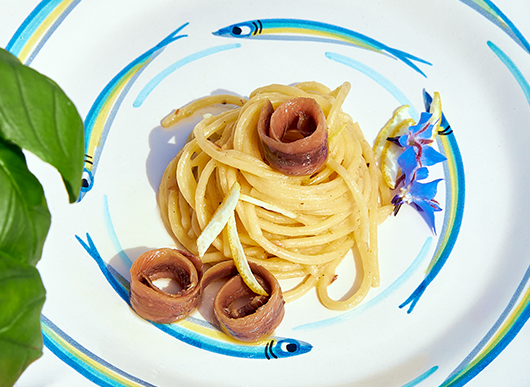 Spaghetti con limone e alici Zarotti